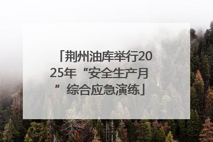 荆州油库举行2025年“安全生产月”综合应急演练